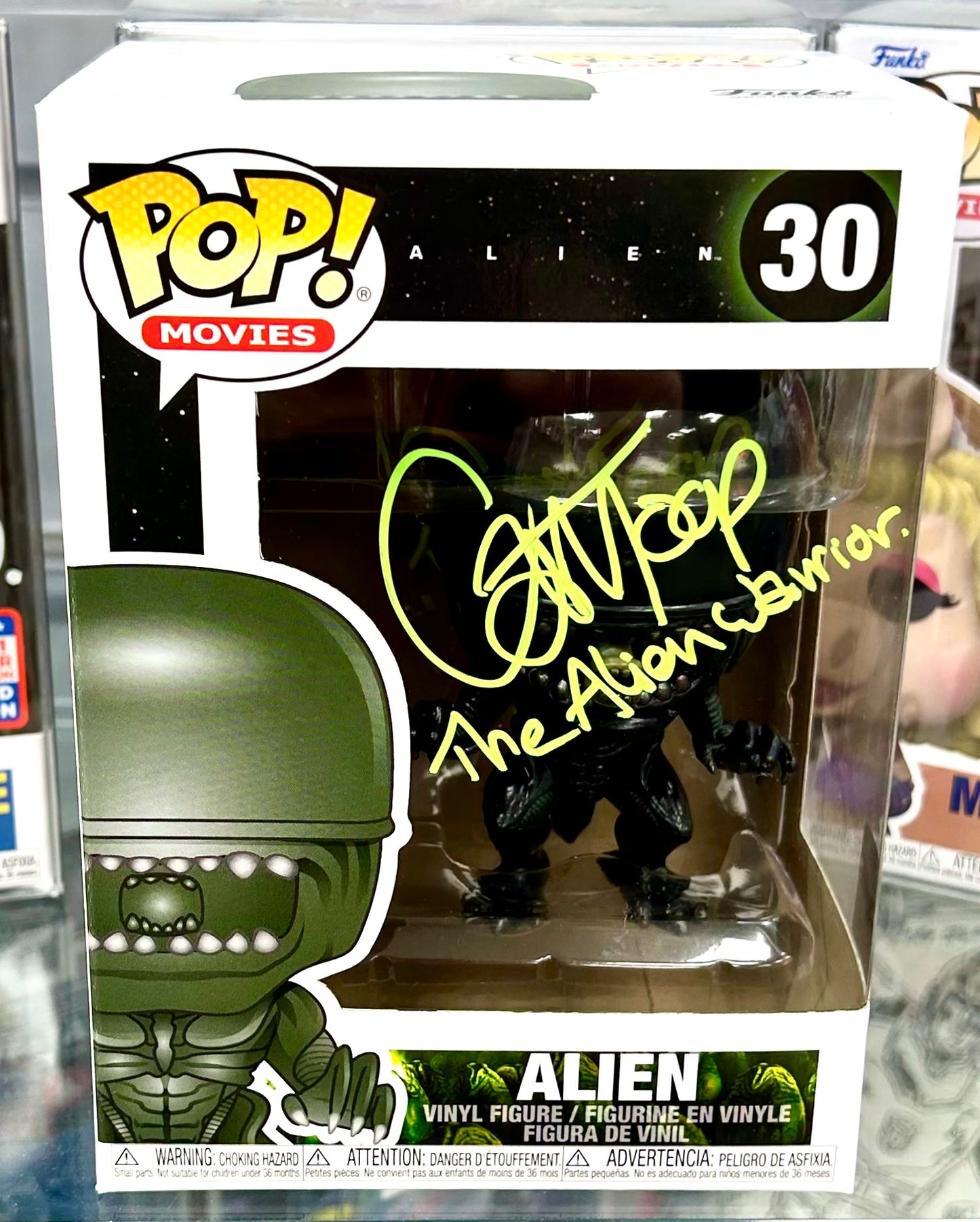 Alien Carl Toop Aliens Hand Signed 30 Funko POP!
