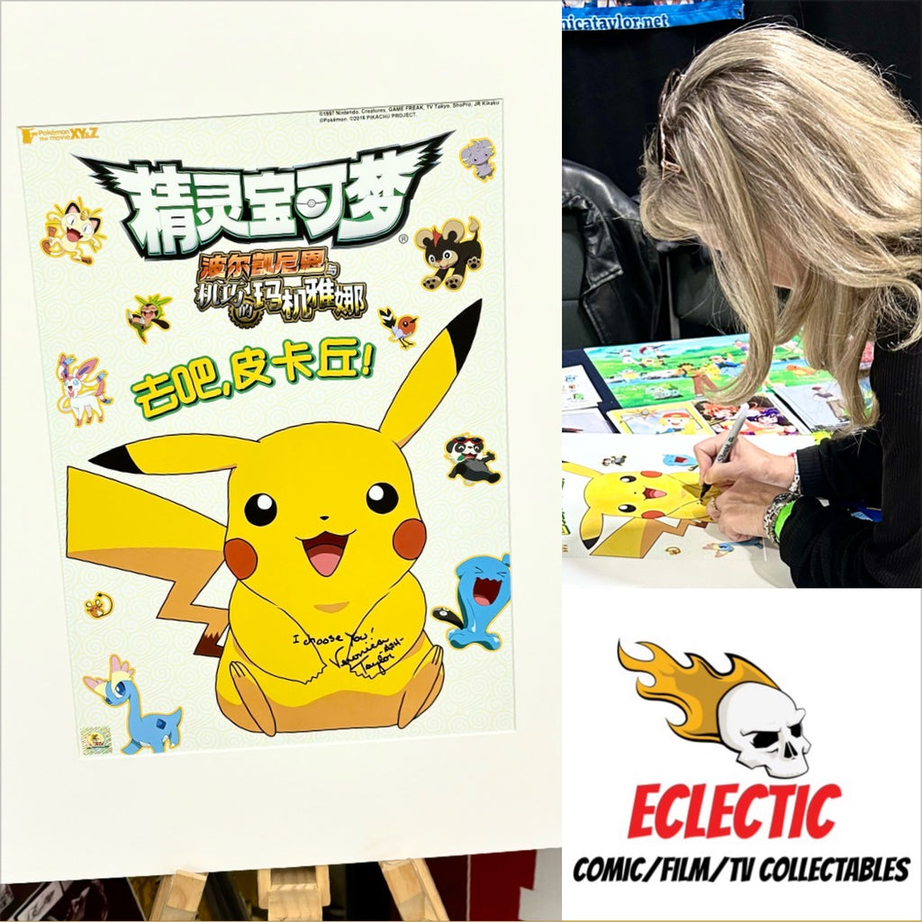 Pokemon The Movies Veronica Taylor Hand Signed Film Posters with Eclectic Authenticity