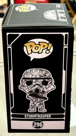 Star Wars Brian Muir Hand Signed Futura Stormtrooper Special Edition 296 Funko POP! with Triple Layer Authenticity