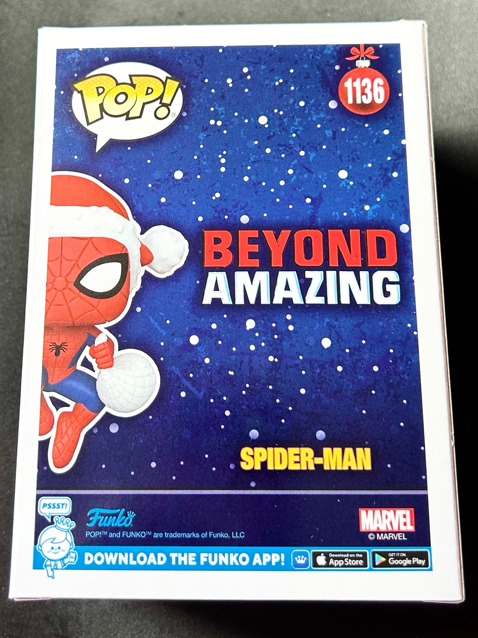 Marvel Spider-Man in Santa Hat Special Edition 1136 Funko POP!
