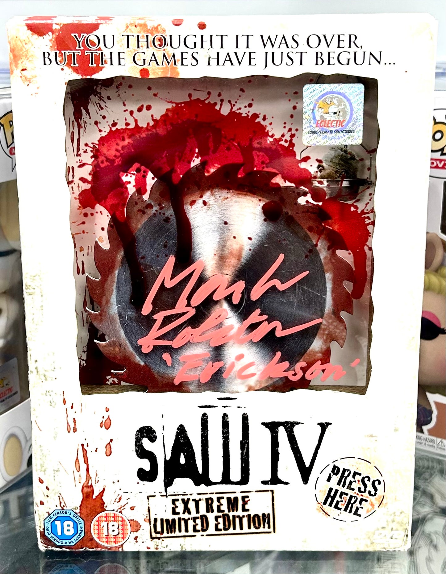 Saw IV Extreme Edition Mark Rolston Hand Signed DVD Collector Box
