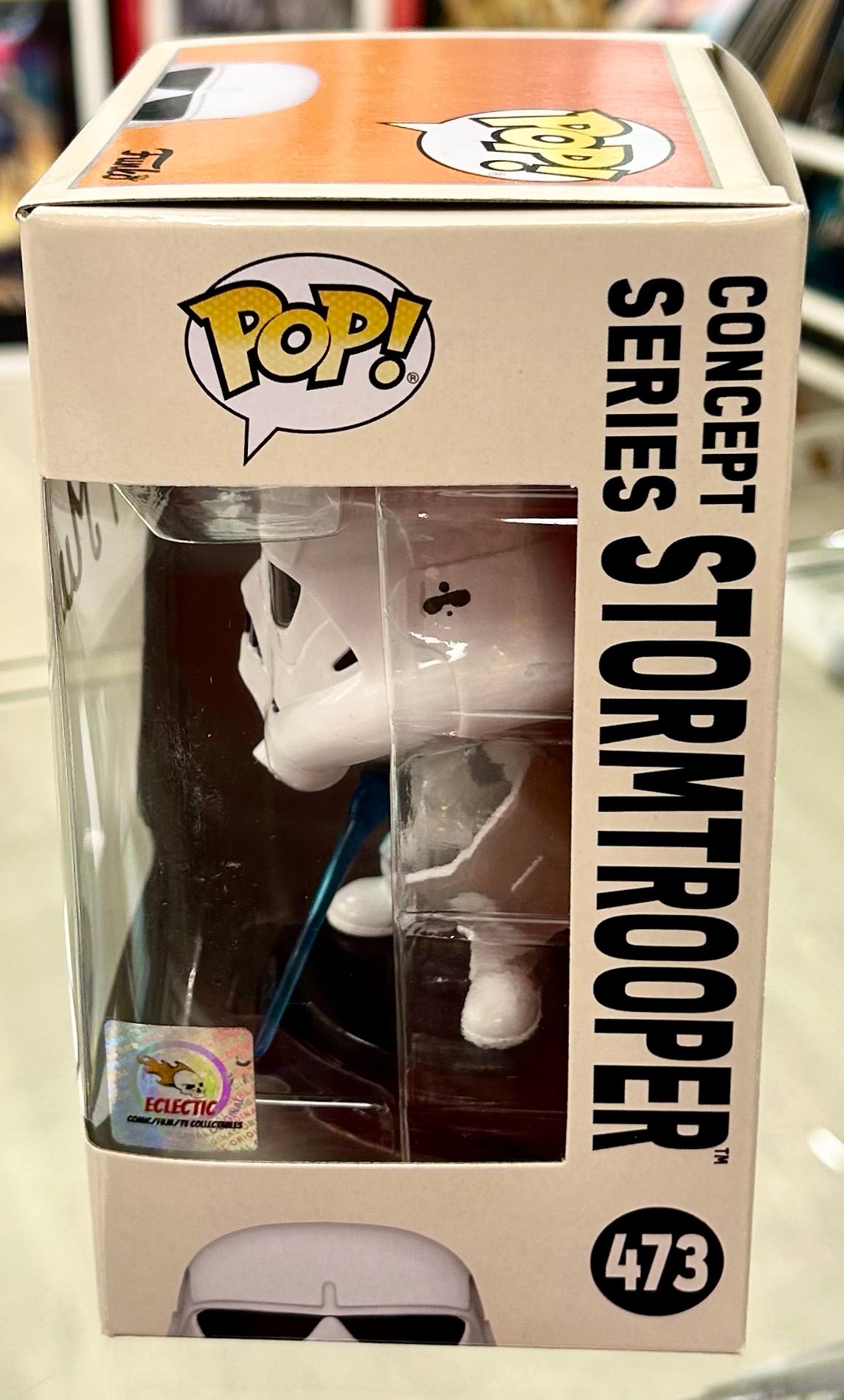 Star Wars Brian Muir Hand Signed Concept Series Stormtrooper Funko Exclusive 473 Funko POP! with Triple Layer Authenticity