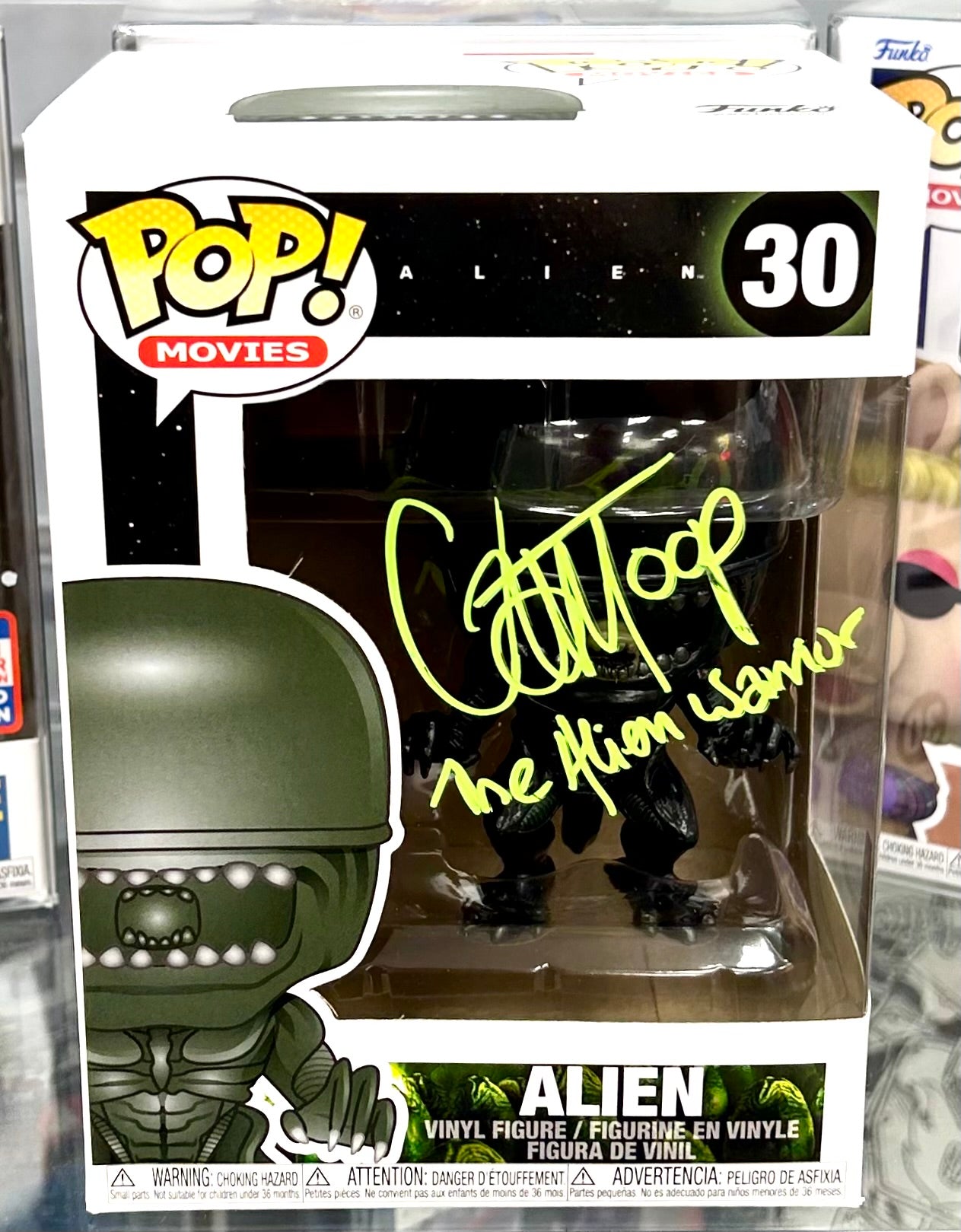 Alien Carl Toop Aliens Hand Signed 30 Funko POP!