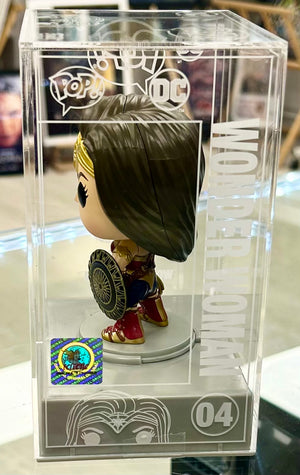 Wonder Woman DC Liam Sharp Autographed 04 Die-Cast Funko POP! with Double Layer Authenticity