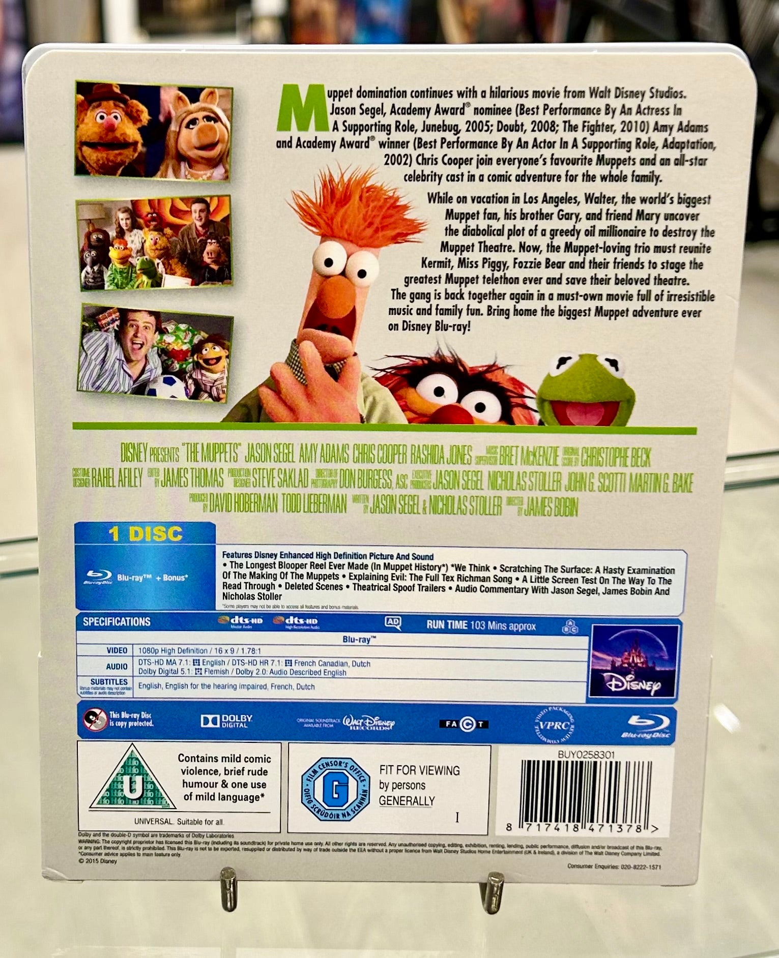 Disney The Muppets Mike Quinn Hand Signed Blu-Ray with Triple Layer Authenticity