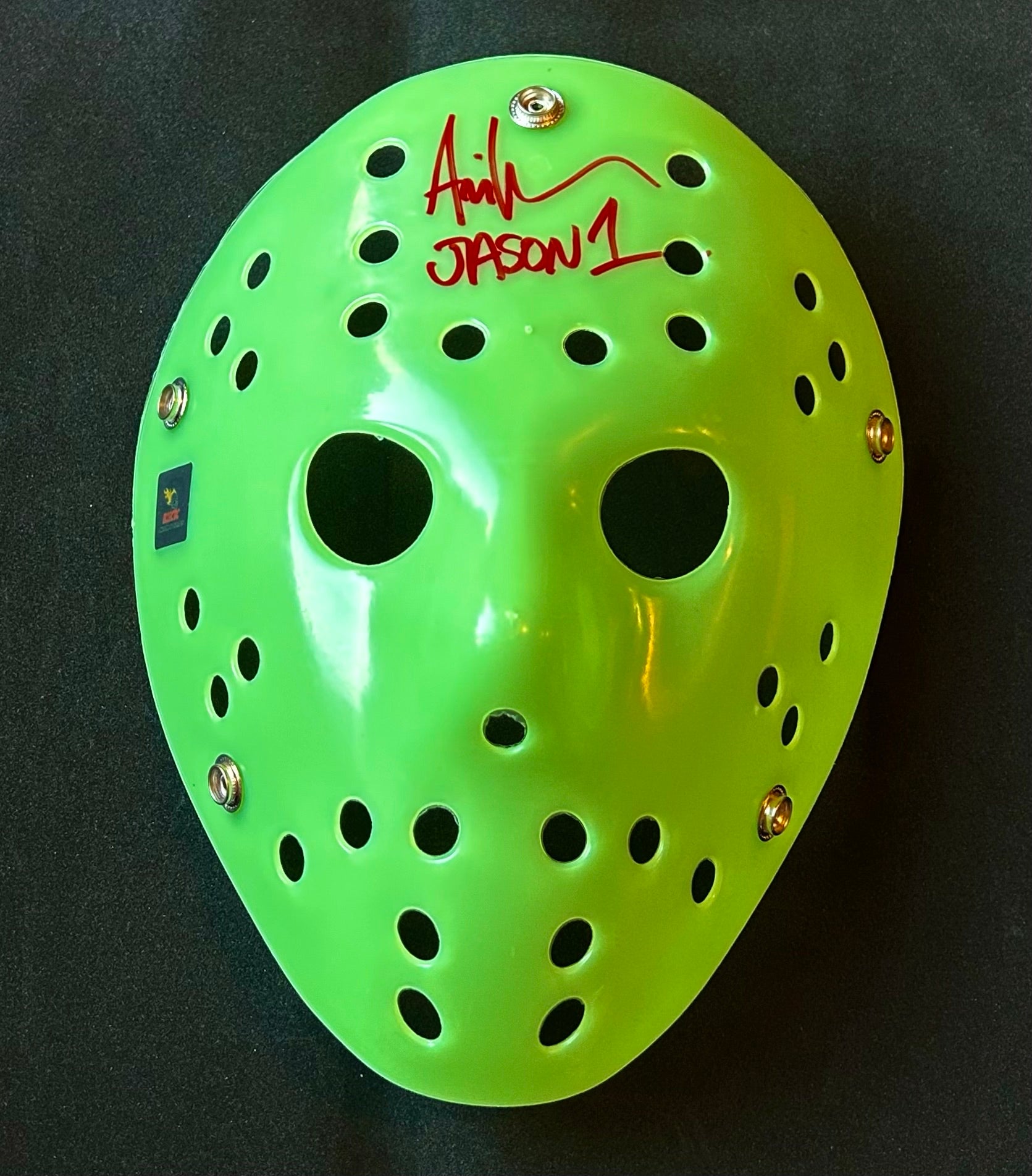 Friday the 13th Ari Lehman Autographed Jason Masks with Triple Layer Authenticity