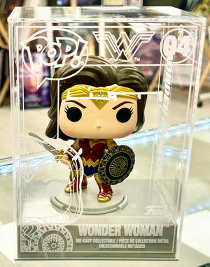 Wonder Woman DC Liam Sharp Autographed 04 Die-Cast Funko POP! with Double Layer Authenticity