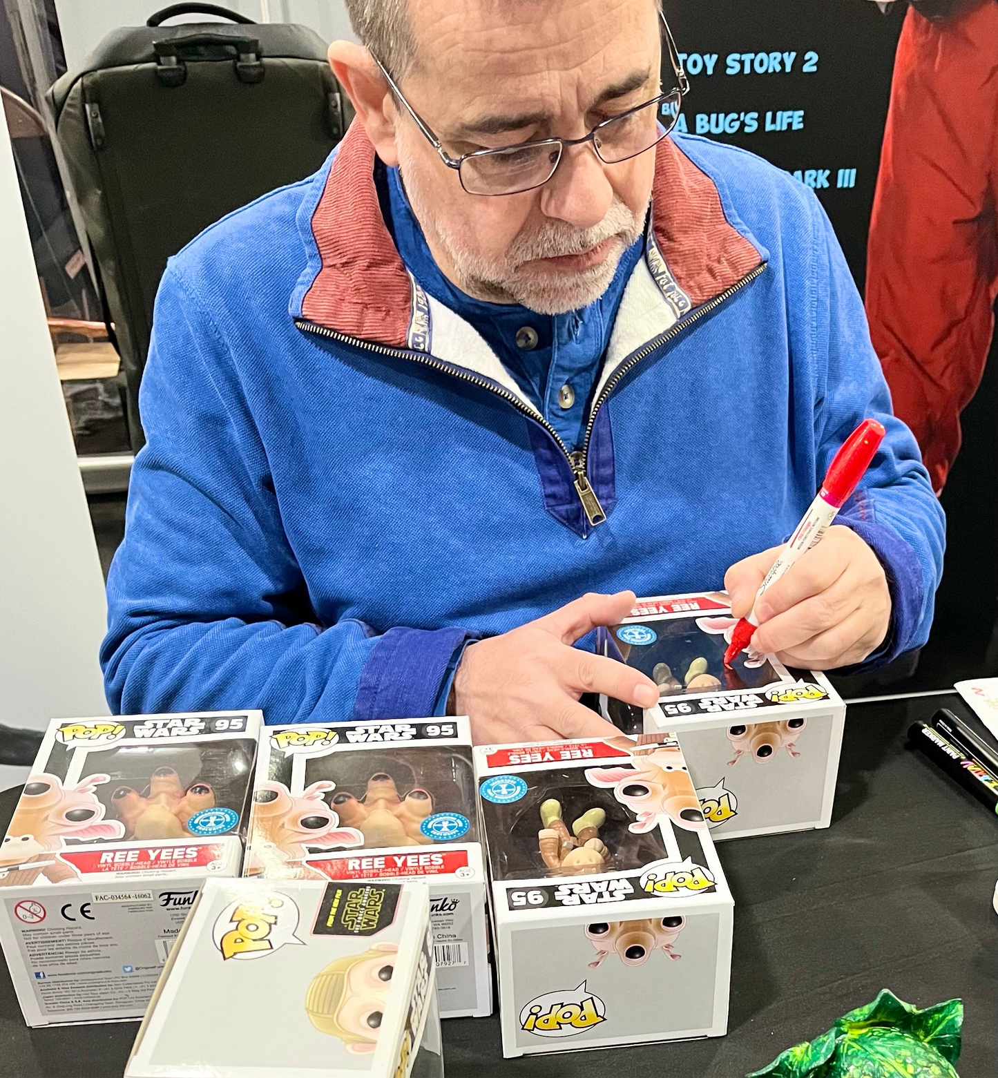 Star Wars Ree Yees Mike Quinn Hand Signed Exclusive 95 Funko POP!