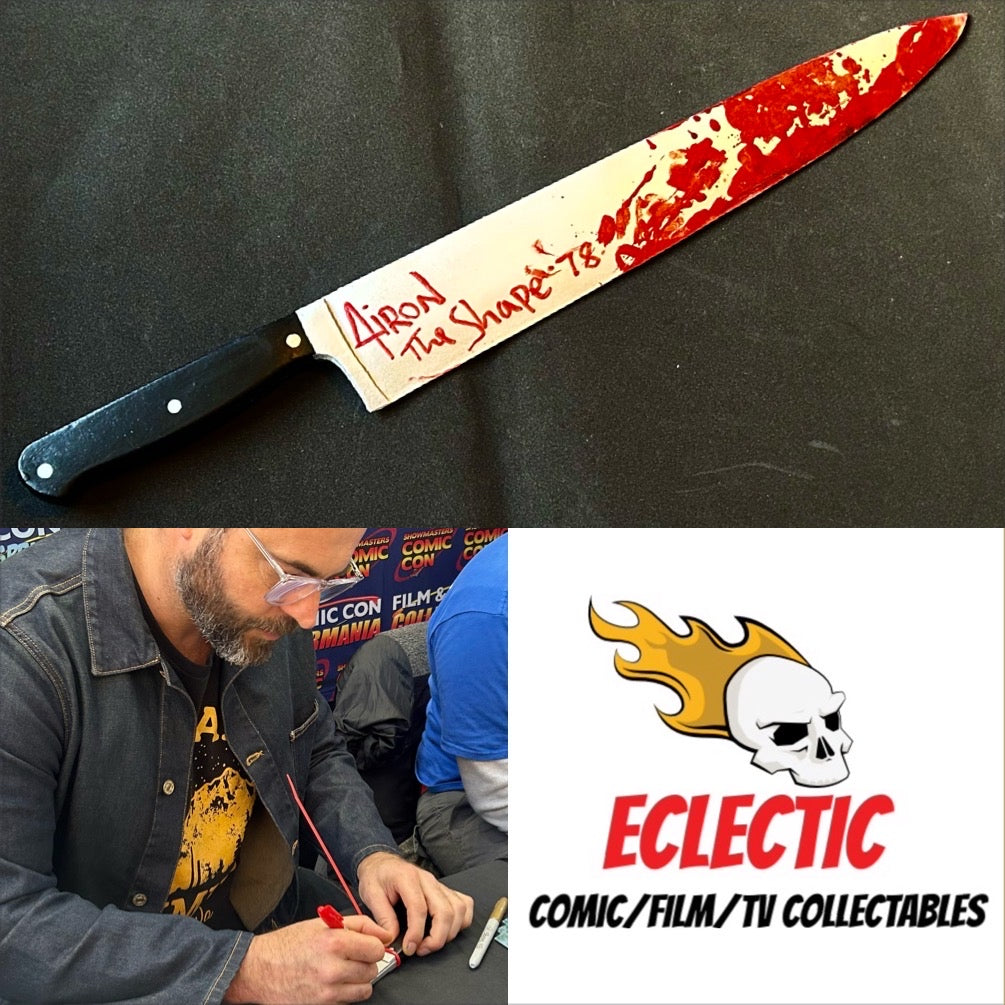 Halloween Kills Michael Myers ‘The Shape’ Airon Armstrong Autographed Replica Knife with Triple Layer Authenticity