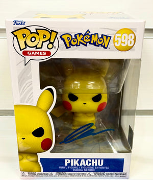 Pokemon Pikachu (Angry) Clem So Autographed Special Edition 598 Funko POP! with Triple Layer Authenticity