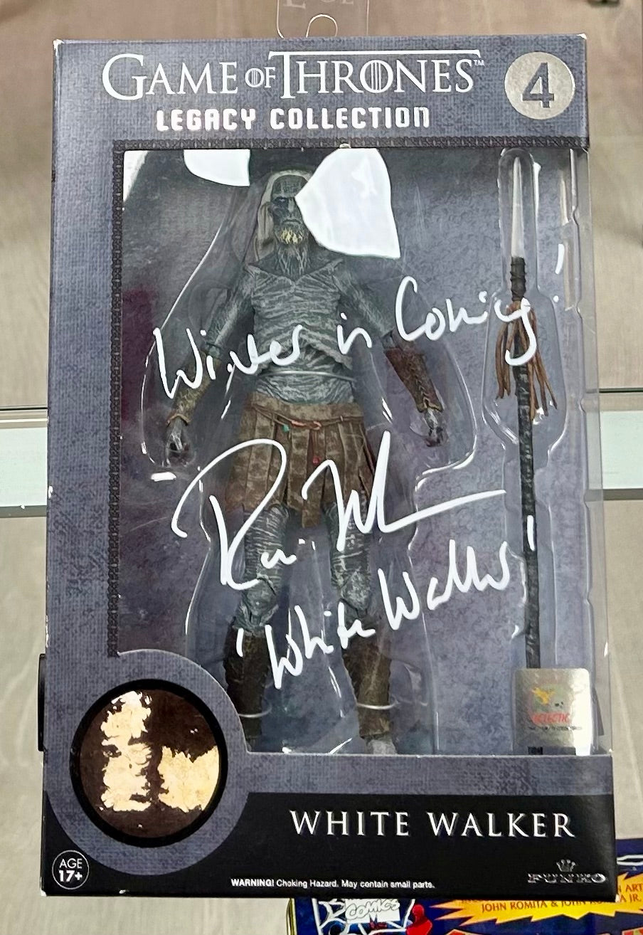 Game of Thrones Legacy Collection White Walker Ross Mullan Hand Signed Funko Figure