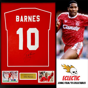 Liverpool FC John Barnes Hand Signed 10 Football Shirt with Certificate of Authenticity