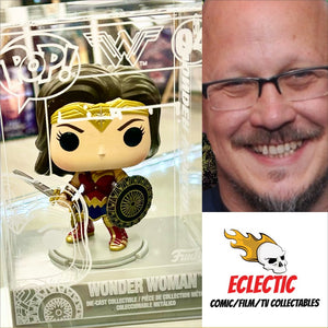 Wonder Woman DC Liam Sharp Autographed 04 Die-Cast Funko POP! with Double Layer Authenticity