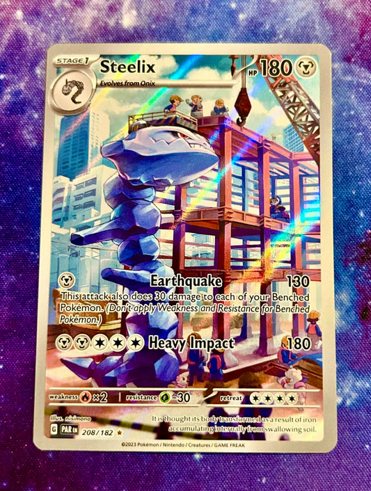 Steelix 208/182 Paradox Rift Full Art IR Pokemon Card