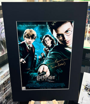 Harry Potter and The Order of the Phoenix Adrian Rawlins Autographed Film Poster with Triple Layer Authenticity