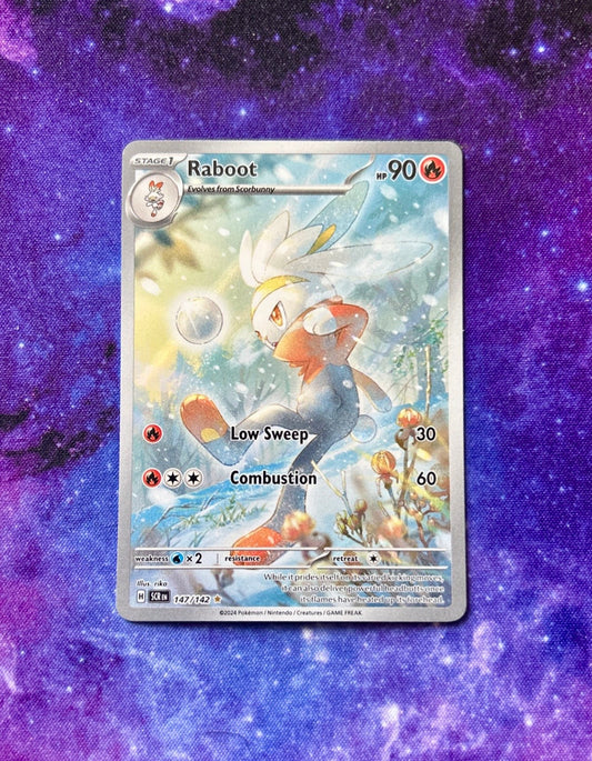 Raboot Stellar Crown 147/142 Holo Illustration Rare Pokemon Card