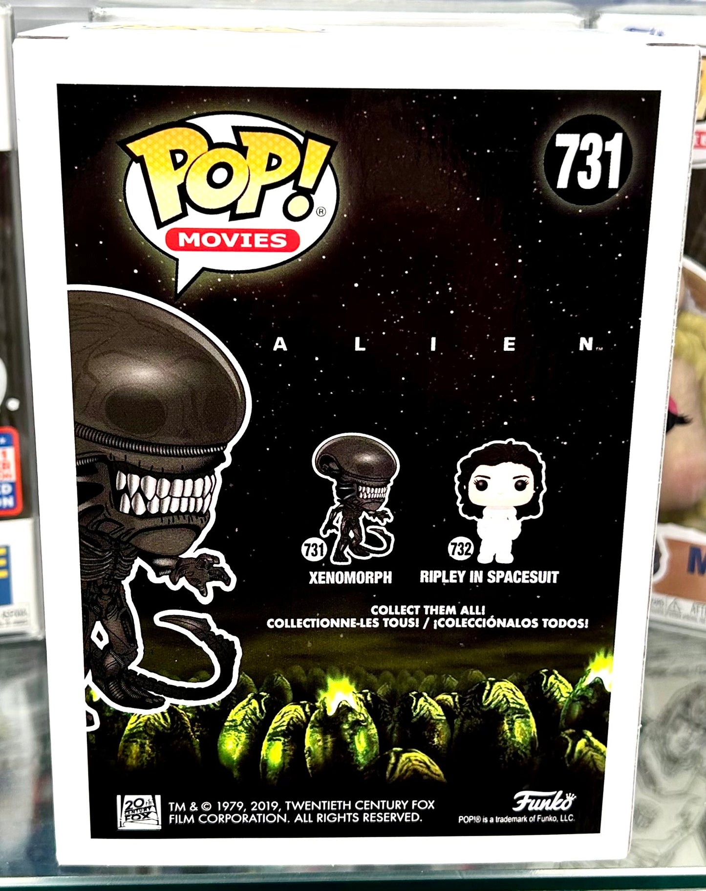 Xenomorph Carl Toop Aliens Hand Signed 731 40th Anniversary Special Edition Funko POP!
