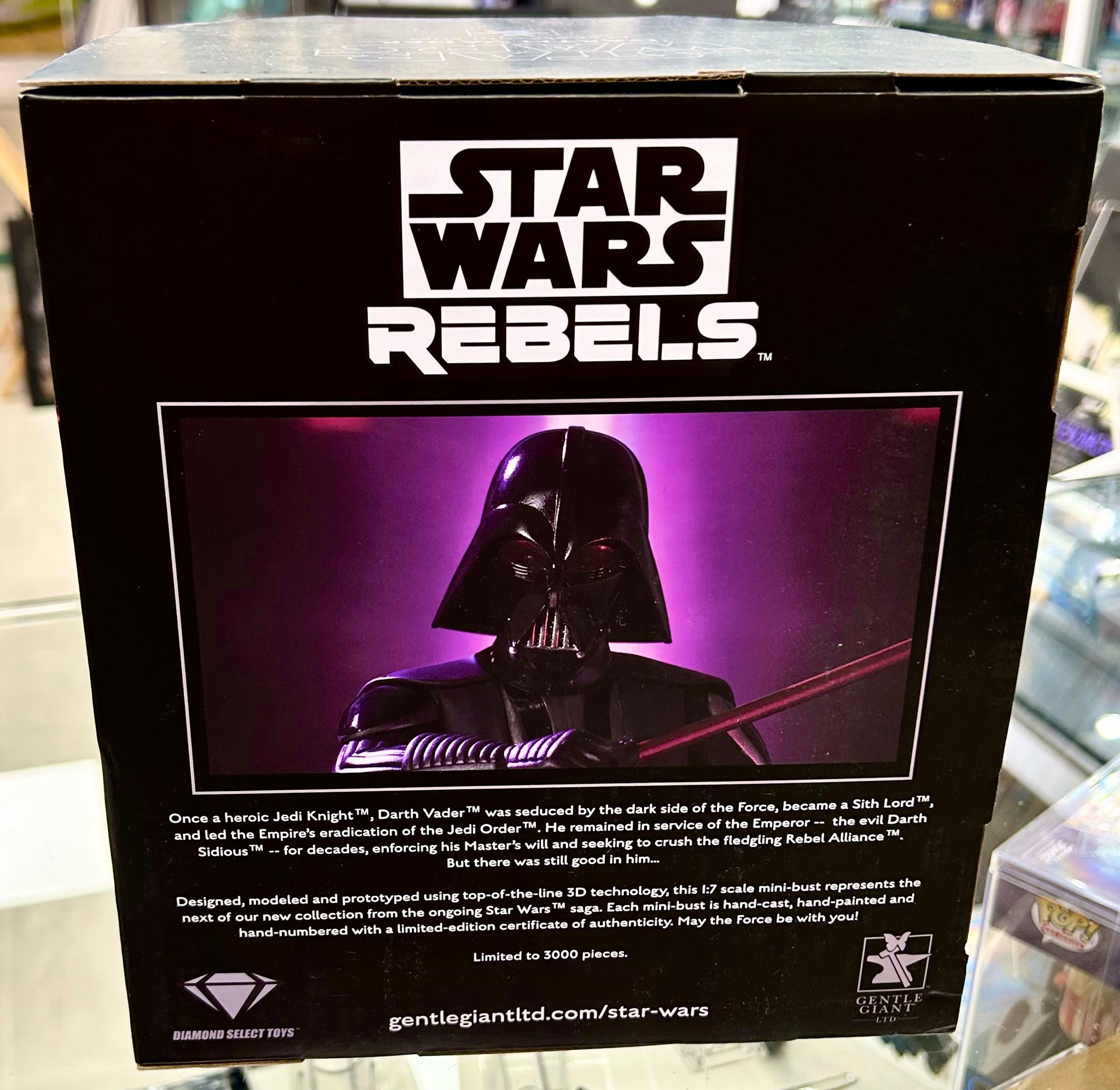 Star Wars Rebels Brian Muir Hand Signed Limited Edition Gentle Giant Mini-Bust with Triple Layer Authenticity