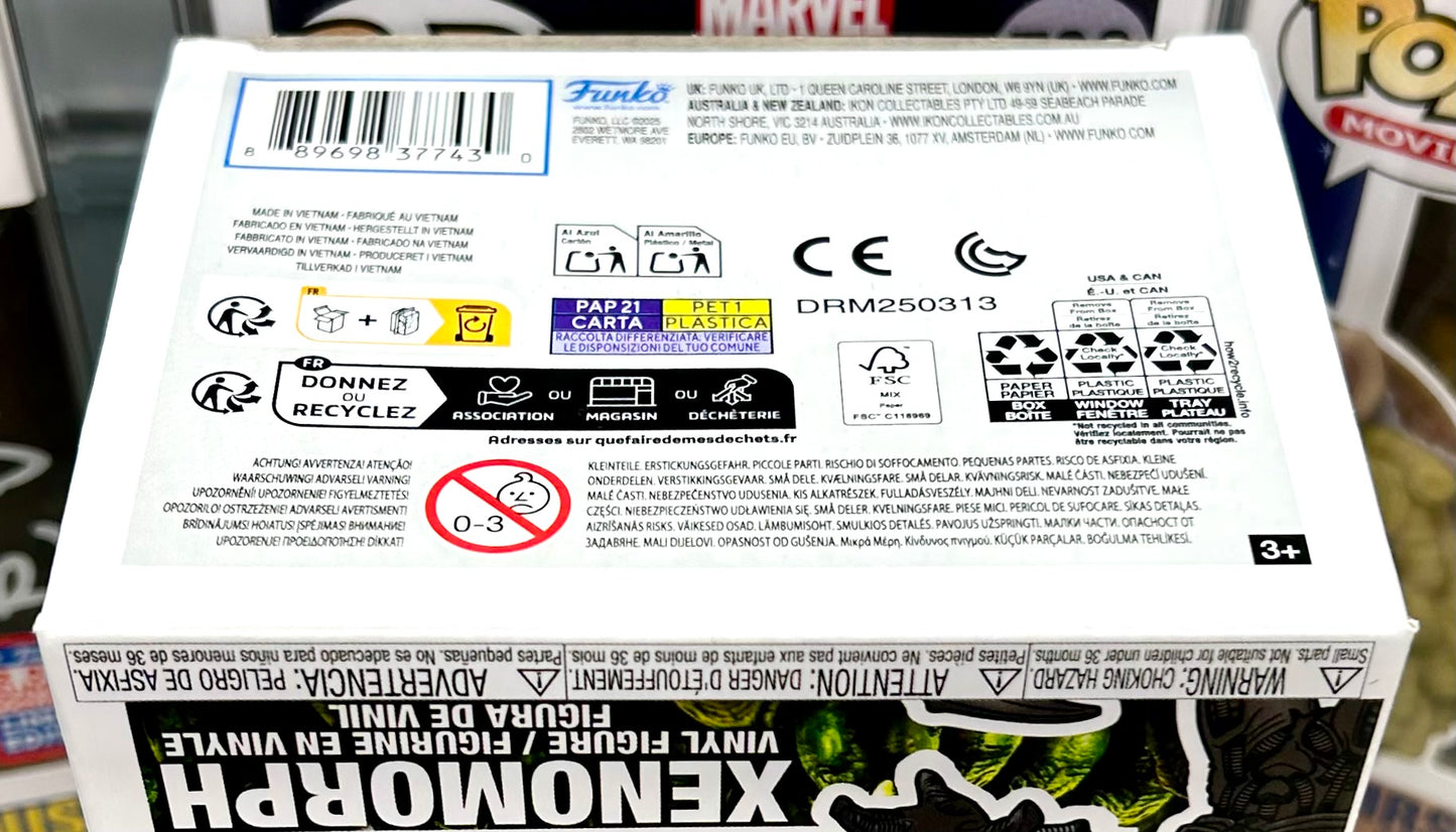 Xenomorph Carl Toop Aliens Hand Signed 731 40th Anniversary Special Edition Funko POP!