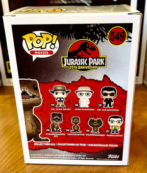 Jurassic Park 25th Anniversary Velociraptor Whit Hertford Hand Signed 549 Funko POP! with Triple Layer Authenticity