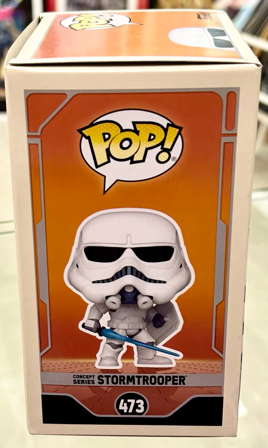 Star Wars Brian Muir Hand Signed Concept Series Stormtrooper Funko Exclusive 473 Funko POP! with Triple Layer Authenticity