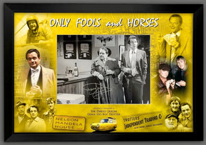 (Copy) Only Fools and Horses Iconic Bar Scene David Jason Hand Signed Autograph Photo Montage with Certificate of Authenticity