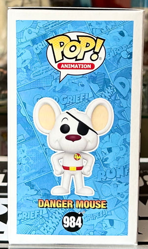 Danger Mouse 40th Anniversary Marc Silk Hand Signed 984 Exclusive Funko POP! with Eclectic Authenticity