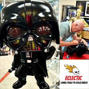 Star Wars Darth Vader Brian Muir Hand Signed Mega 569 Funko POP! with Triple Layer Authenticity