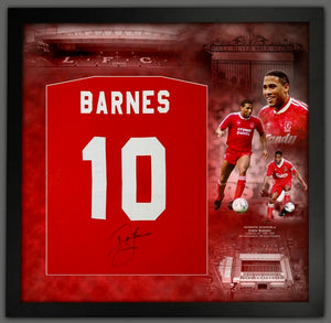 Liverpool FC John Barnes Hand Signed Autograph Number 10 Football Shirt with Certificate of Authenticity