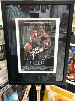 Aliens Carl Toop Autographed Film Poster with Triple Layer Authenticity
