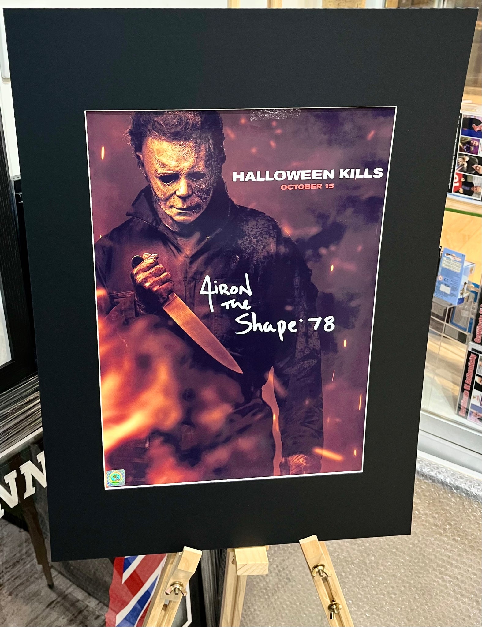 Halloween Kills Airon Armstrong Hand Signed Autographed Poster with Triple Layer Authenticity
