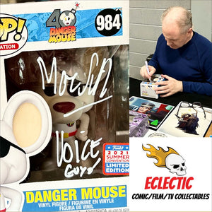 Danger Mouse 40th Anniversary Marc Silk Hand Signed 984 Exclusive Funko POP! with Eclectic Authenticity