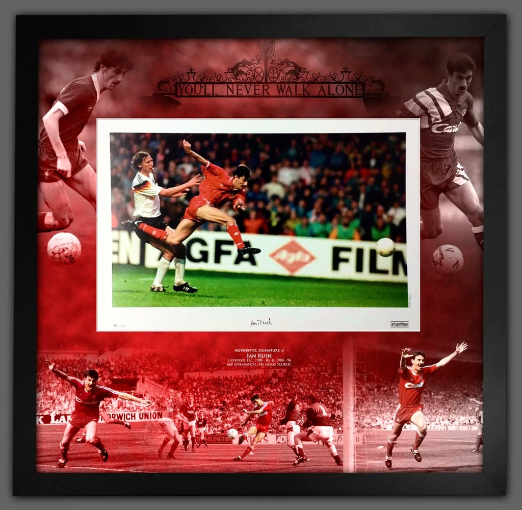 Liverpool FC Ian Rush Autographed Photo with Certificate of Authenticity