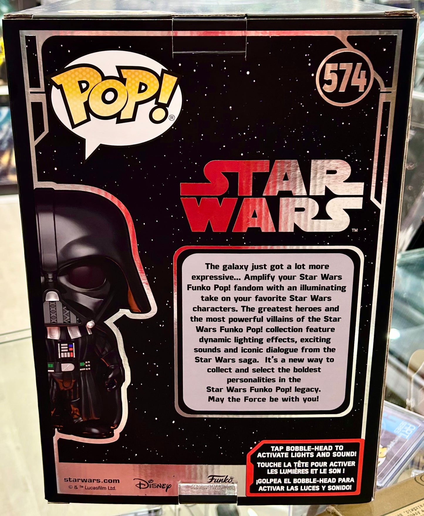 Star Wars Brian Muir Hand Signed Darth Vader Jumbo 574 Funko POP!