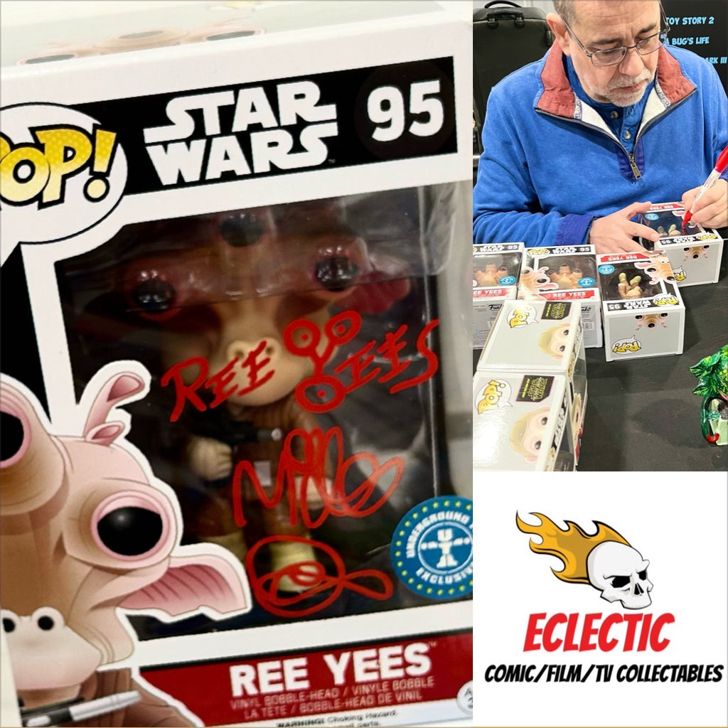Star Wars Ree Yees Mike Quinn Autographed Exclusive 95 Funko POP! with Triple Layer Authenticity