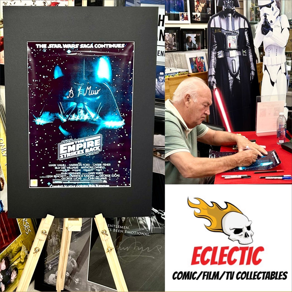 Star Wars: The Empire Strikes Back Brian Muir Autographed Film Poster with Triple Layer Authenticity