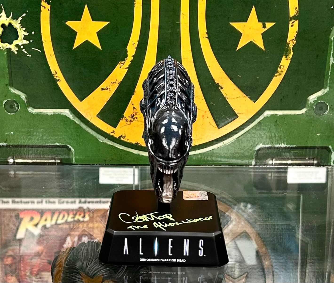 Alien Xenomorph Head Carl Toop Aliens Hand Signed Eaglemoss Collections Figure