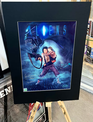 Aliens William Hope Hand Signed Autographed Poster with Triple Layer Authenticity