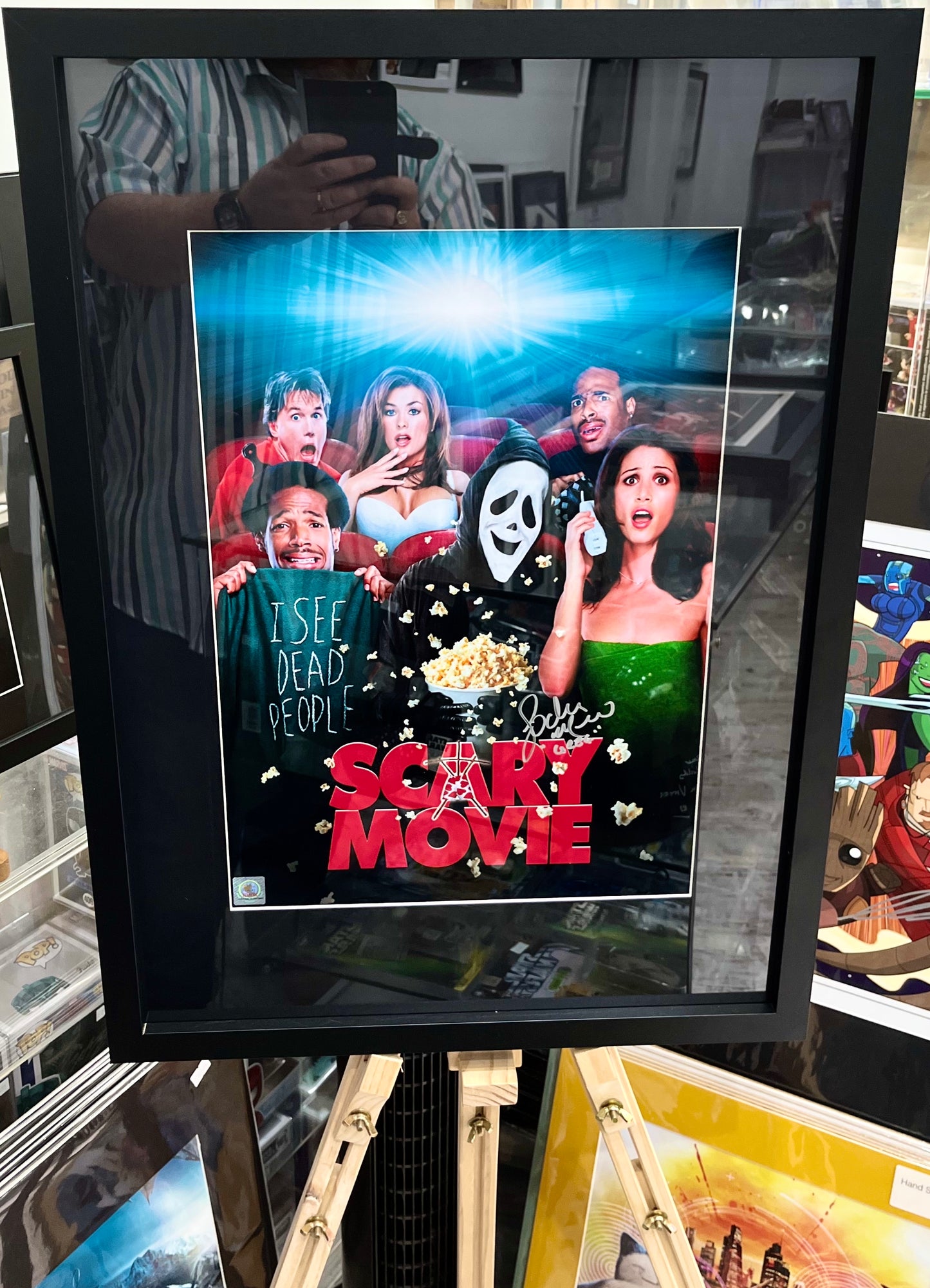 Scary Movie Lochlyn Munro Hand Signed Framed Poster