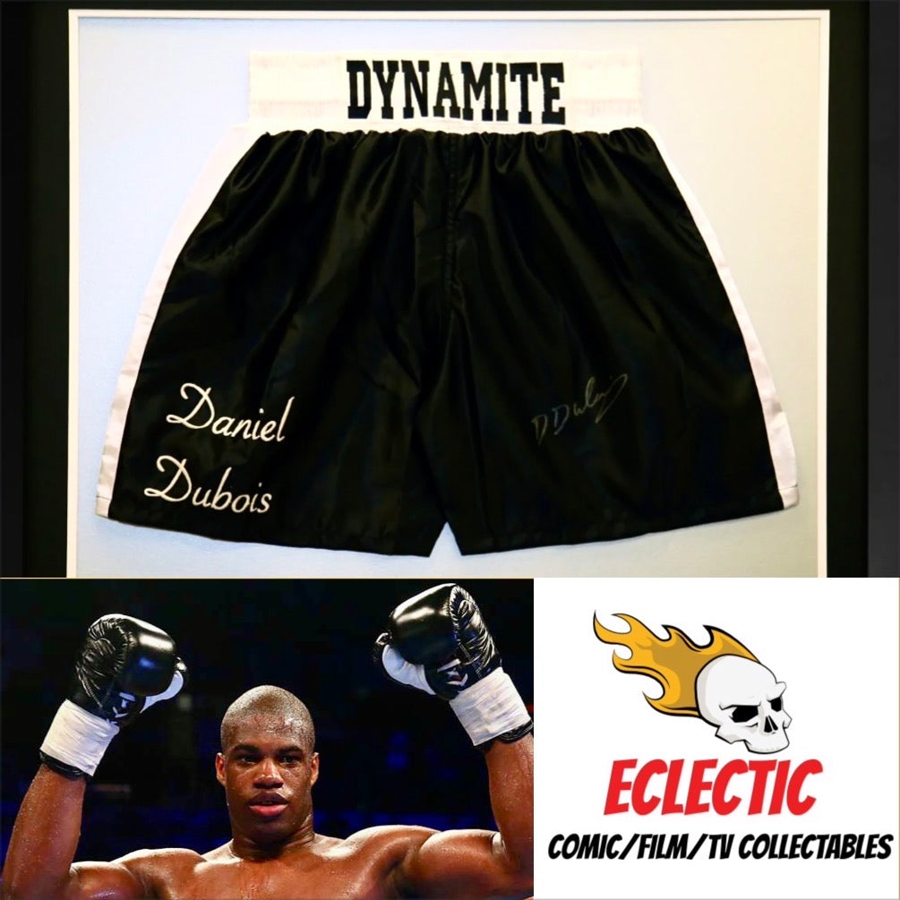 Daniel Dubois Hand Signed Custom Boxing Trunks with Certificate of Authenticity