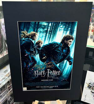 Harry Potter and The Deathly Hallows: Part 1 Adrian Rawlins Autographed Film Poster with Triple Layer Authenticity