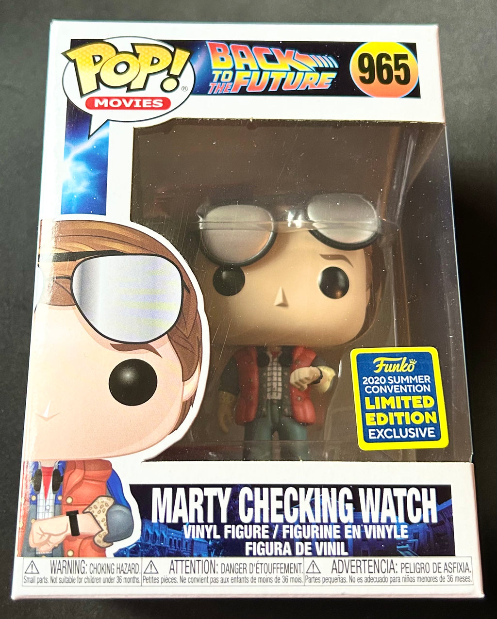 Back to the Future Marty Checking Watch Summer Convention 2020 Exclusive 965 Funko POP!