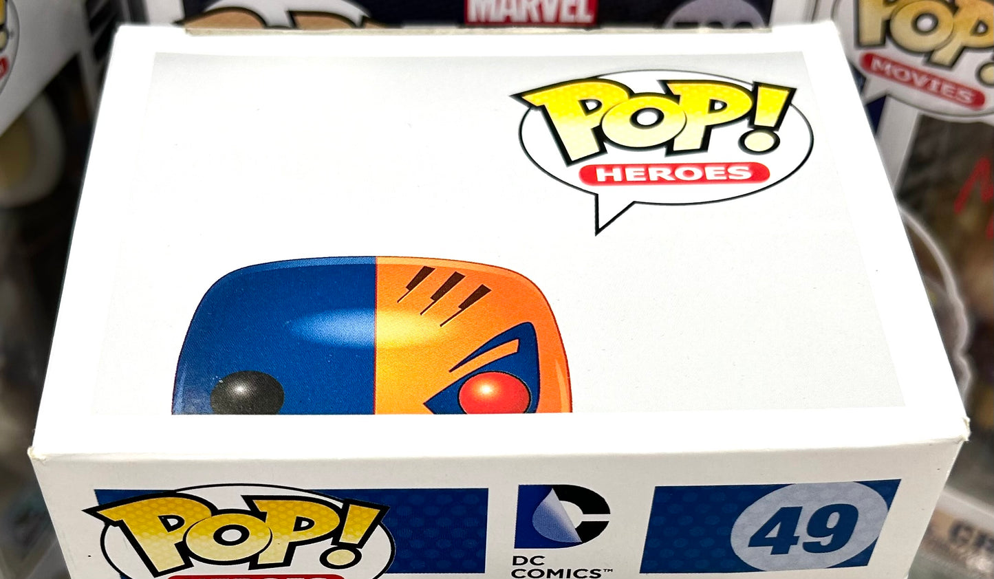 Deathstroke DC Comic Mark Rolston Hand Signed 49 PX Metallic Exclusive Funko POP!