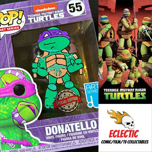 Teenage Mutant Ninja Turtles Donatello Special Edition Funko POP! with Hand Painted Sketch and Eclectic Double Layer Authenticity