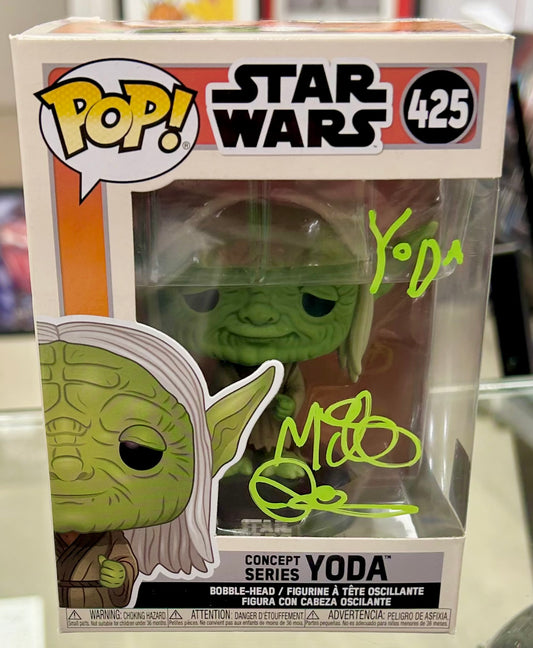 Star Wars Yoda Concept Series Mike Quinn Hand Signed 425 Funko POP!