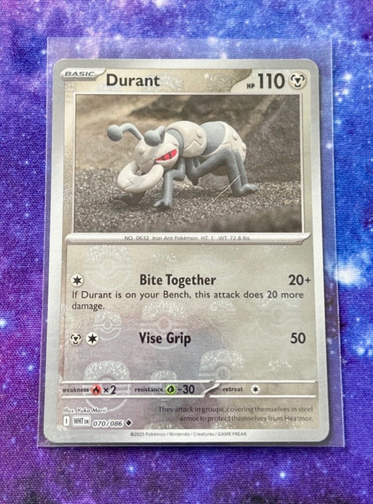 Durant White Flare Master Ball Holo 070/086 Pokemon Card