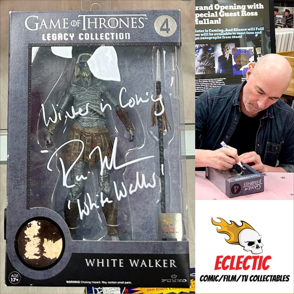 Game of Thrones Legacy Collection White Walker Ross Mullan Autographed Funko Figure with Triple Layer Authenticity