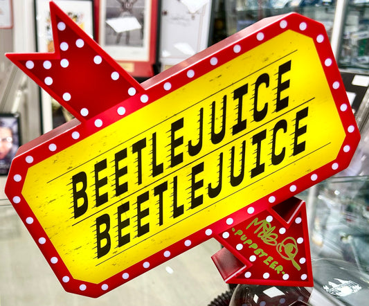 Beetlejuice Beetlejuice Mike Quinn Hand Signed Light
