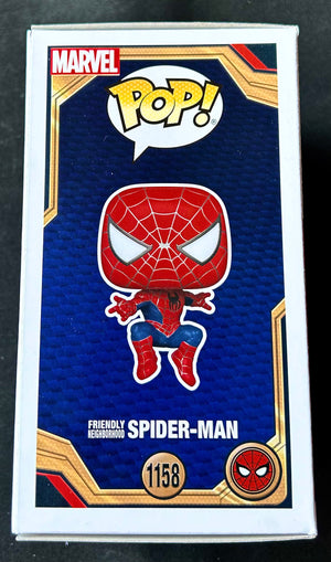 Marvel Spider-Man No Way Home Friendly Neighbourhood Spider-Man 1158 Funko POP! with Hand Painted Sketch and Eclectic Double Layer Authenticity