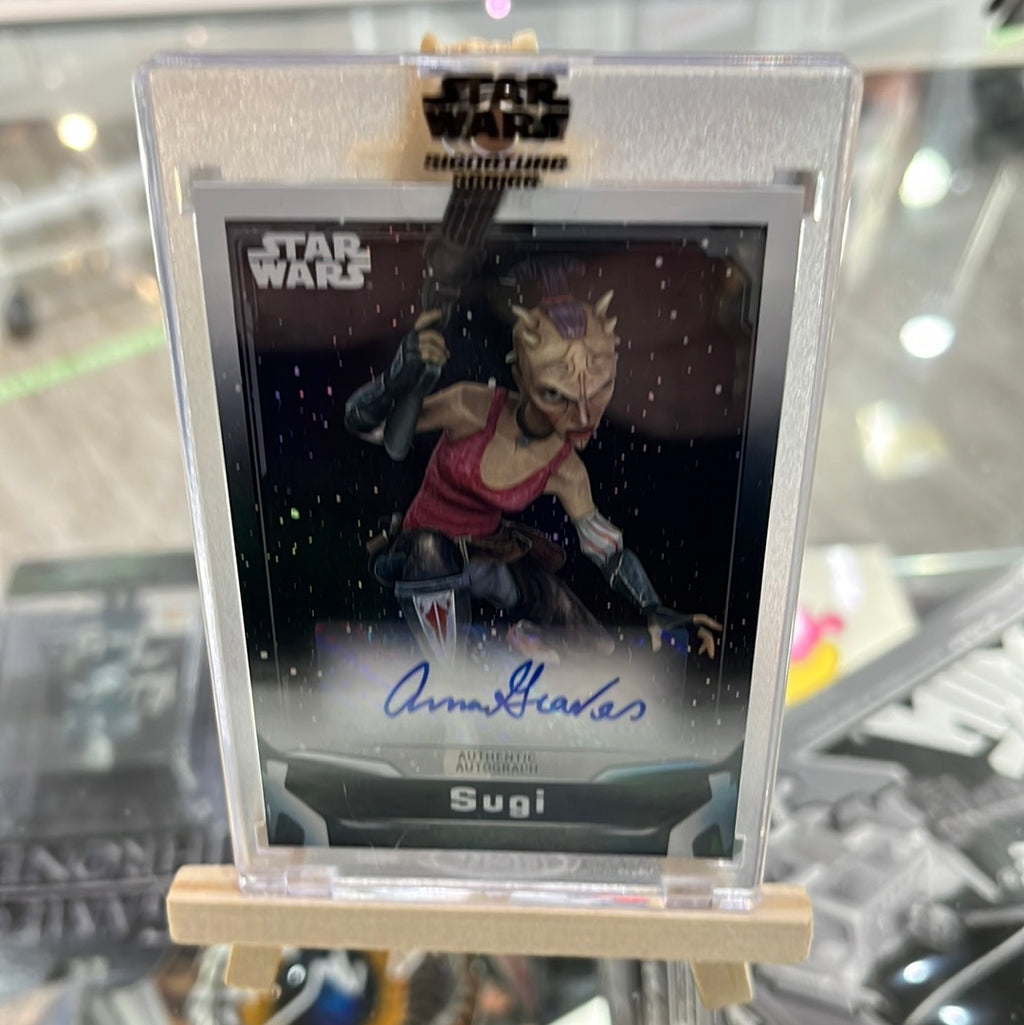Star Wars Topps Authentic Autograph Card - Anna Graves as Sugi